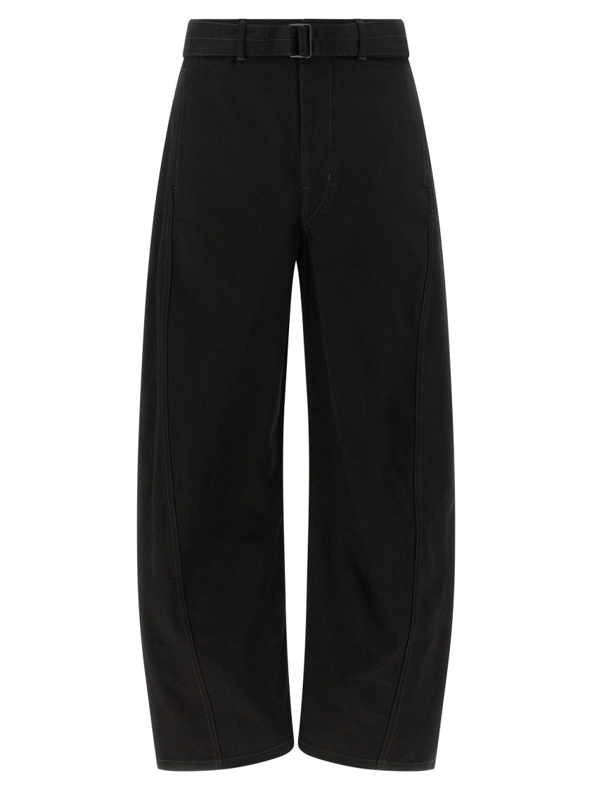 Black Twisted Belted Trouser 1