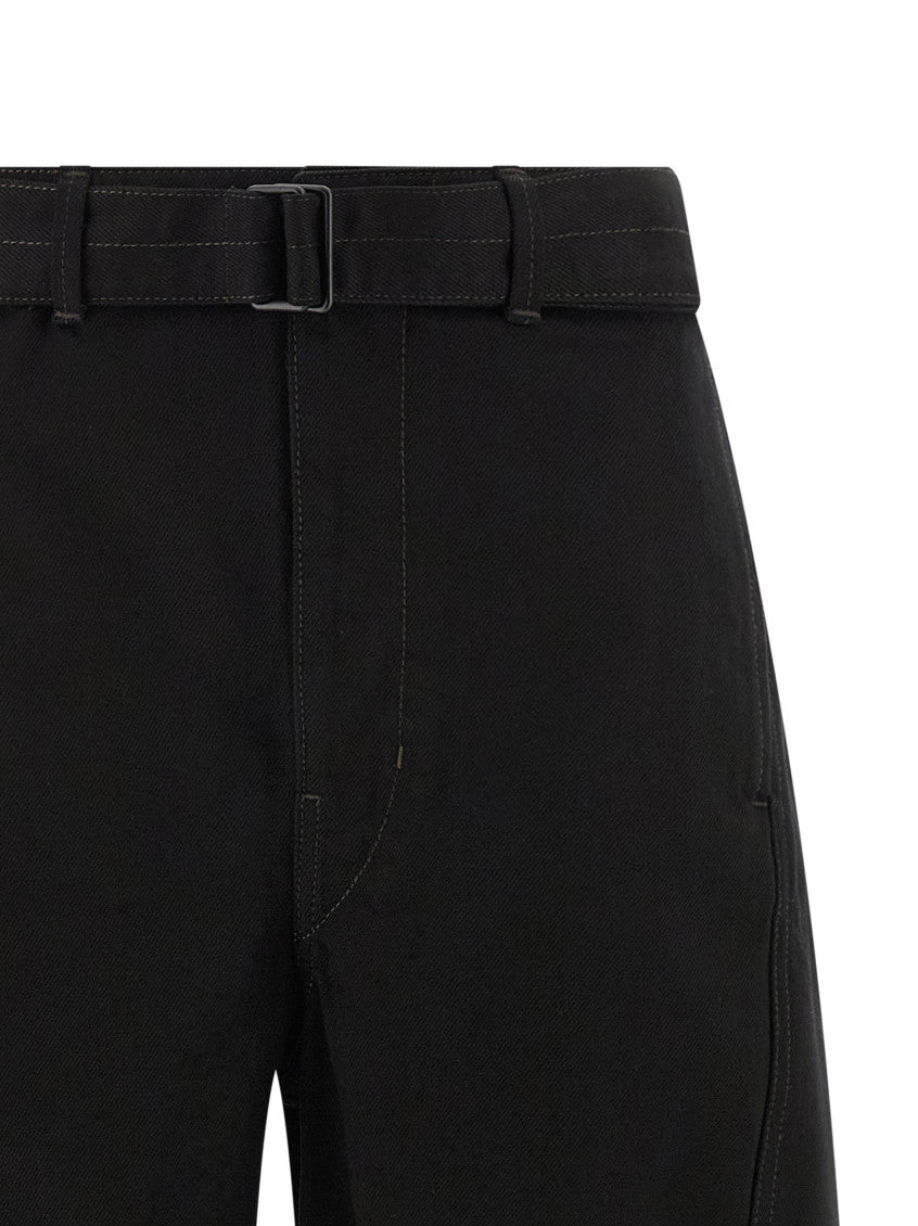 Black Twisted Belted Trouser 3