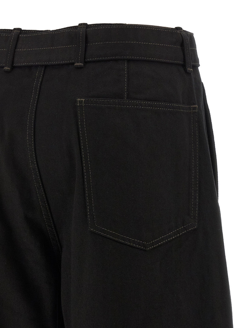 Black Twisted Belted Trouser 4