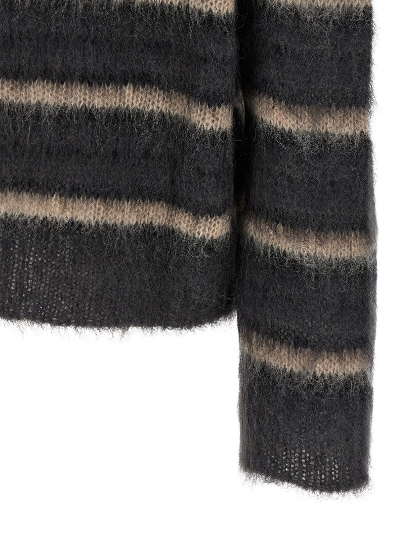 Dark Grey Striped Sweater 4