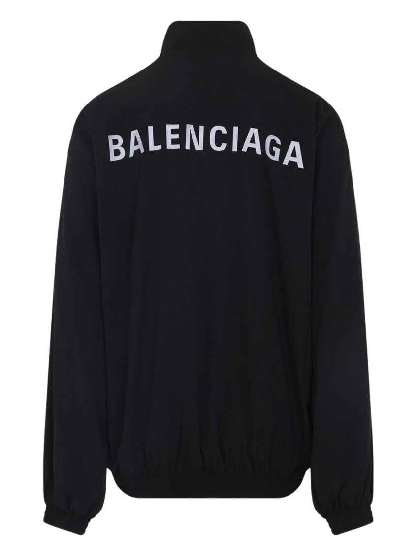 Black Track Jacket With Logo 2