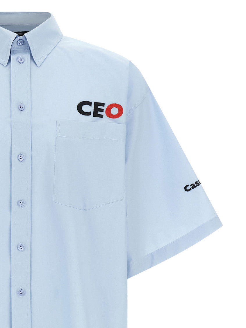Light Blue Uniform Logo Shirt 3