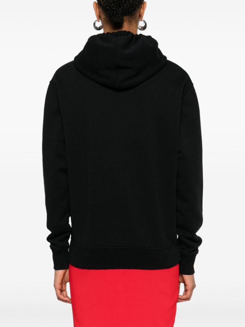Black Long Sleeves Logo Hoodie 4