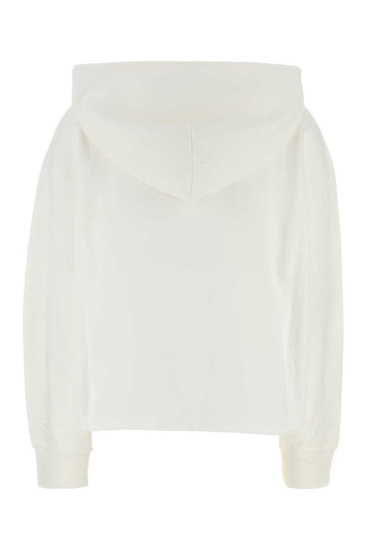 White Long Sleeves Printed Hoodie 2