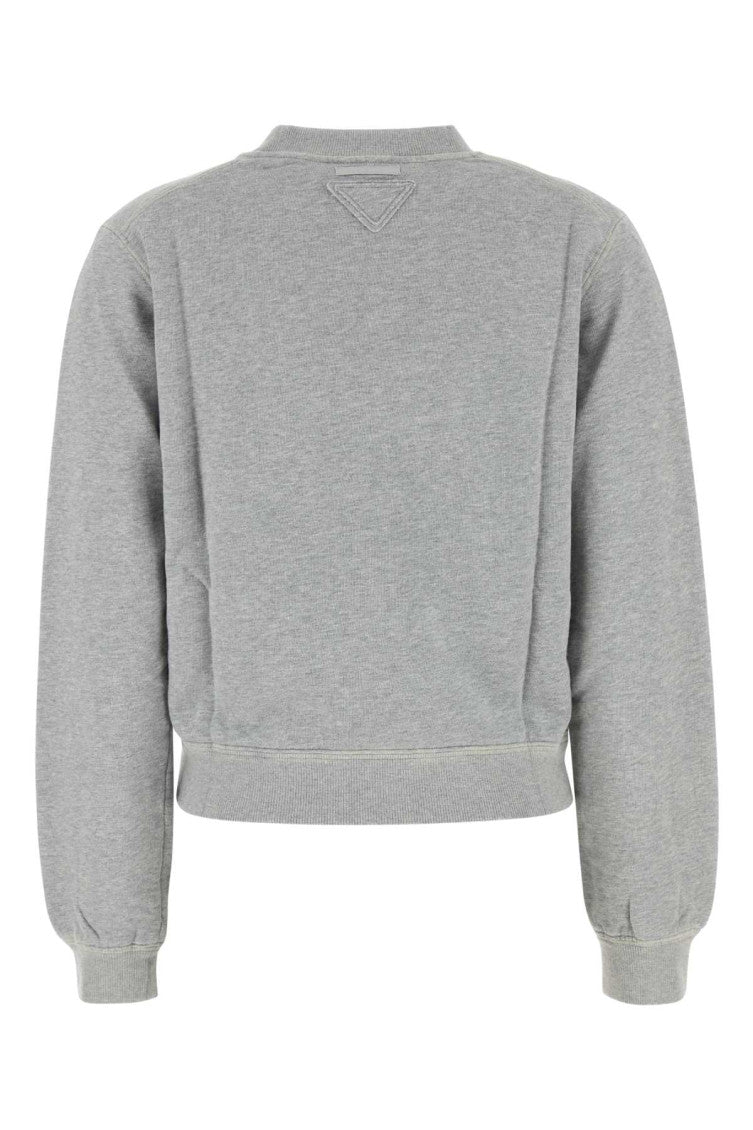 Grey Crewneck Logo Sweatshirt 2