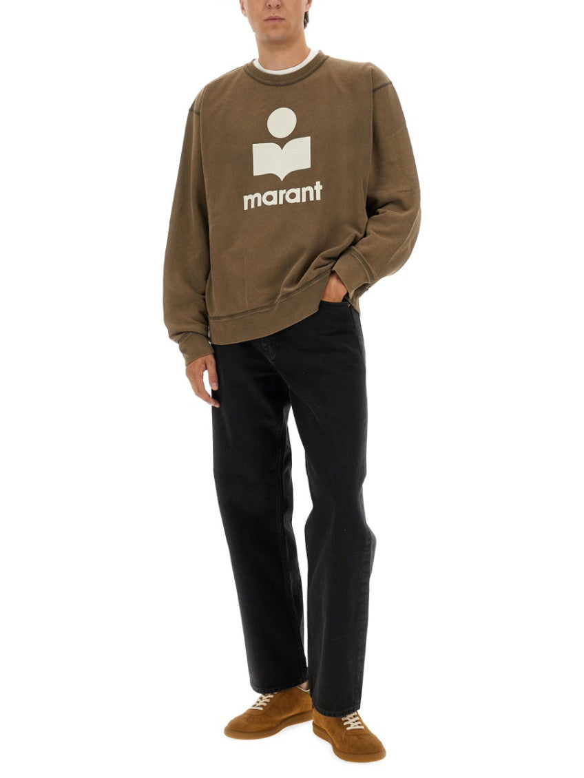 Brown Crew Neck Sweatshirt 2