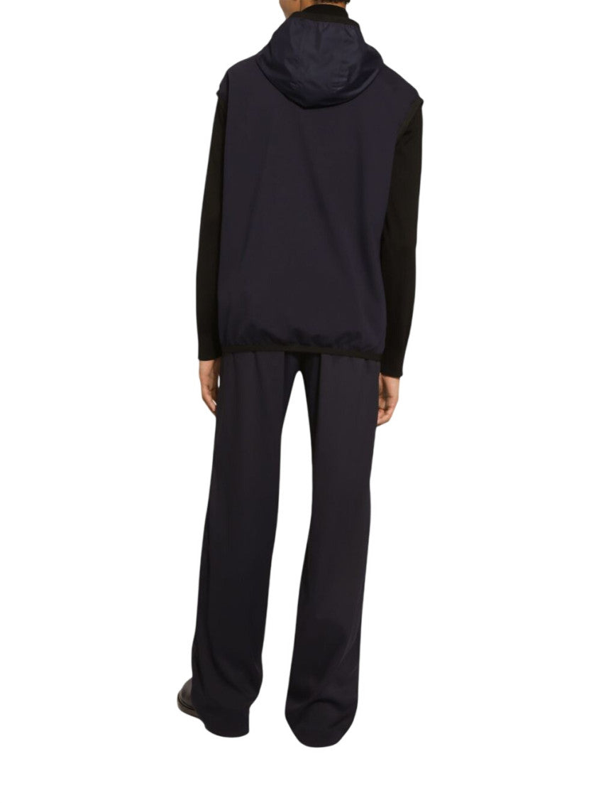 Navy Blue Sleeveless Jacket 3