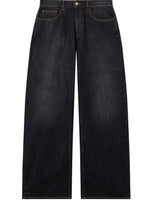 Black Loose Mid Rise Jeans 1