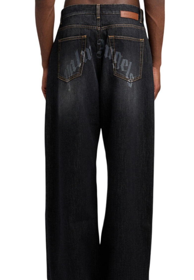 Black Loose Mid Rise Jeans 2