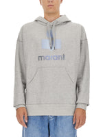 Grey Logo Relaxed Hoodie 1