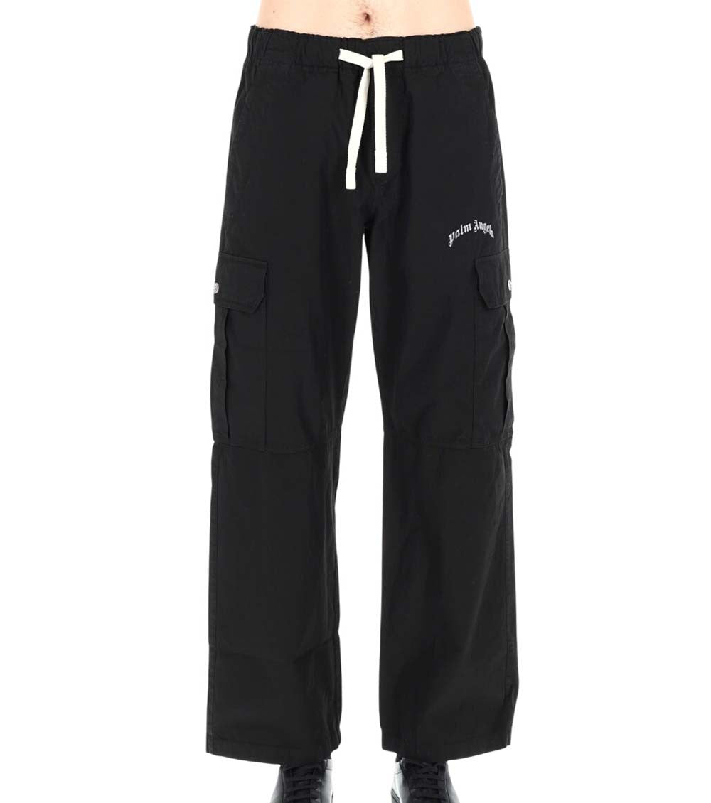 Black Relaxed Cargo Trousers 1