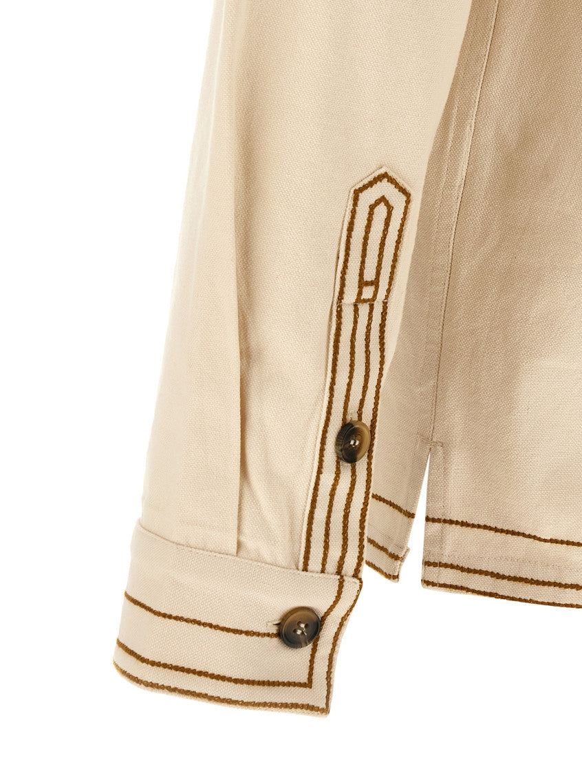 Light Beige Shirt Jacket 4
