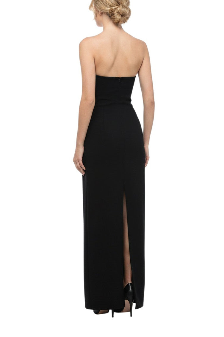 Black Strapless Maxi Dress 2