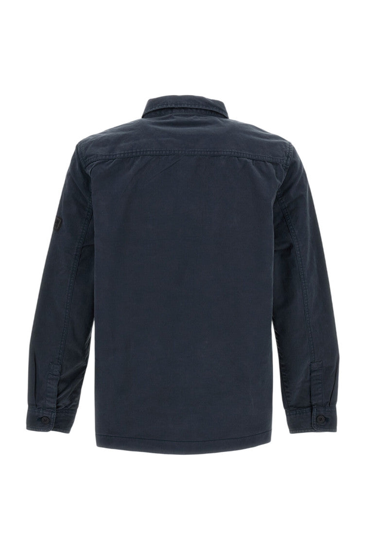 Dark Blue Regular Overshirt 2