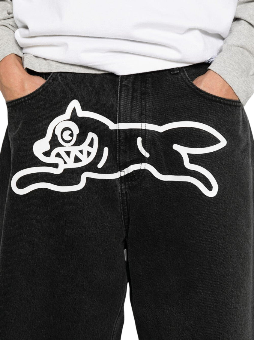Black Relaxed Logo Shorts 5