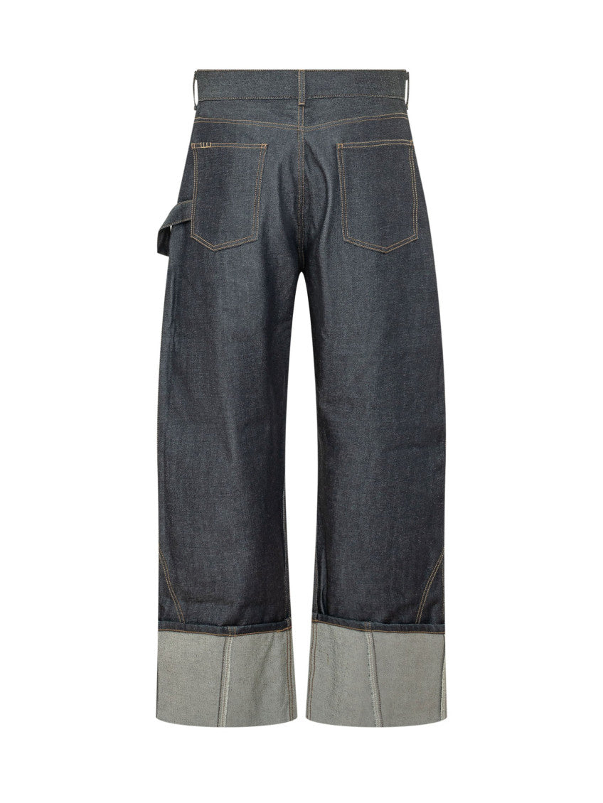 Indigo Blue Loose Jeans 2