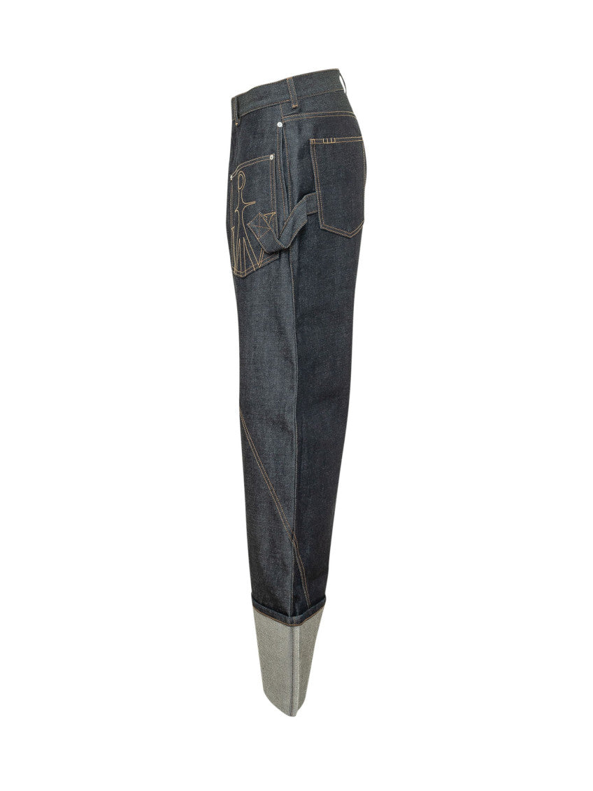 Indigo Blue Loose Jeans 3