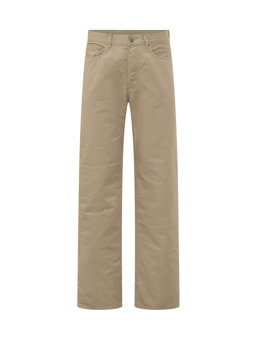 Beige Mid Rise Jeans 1