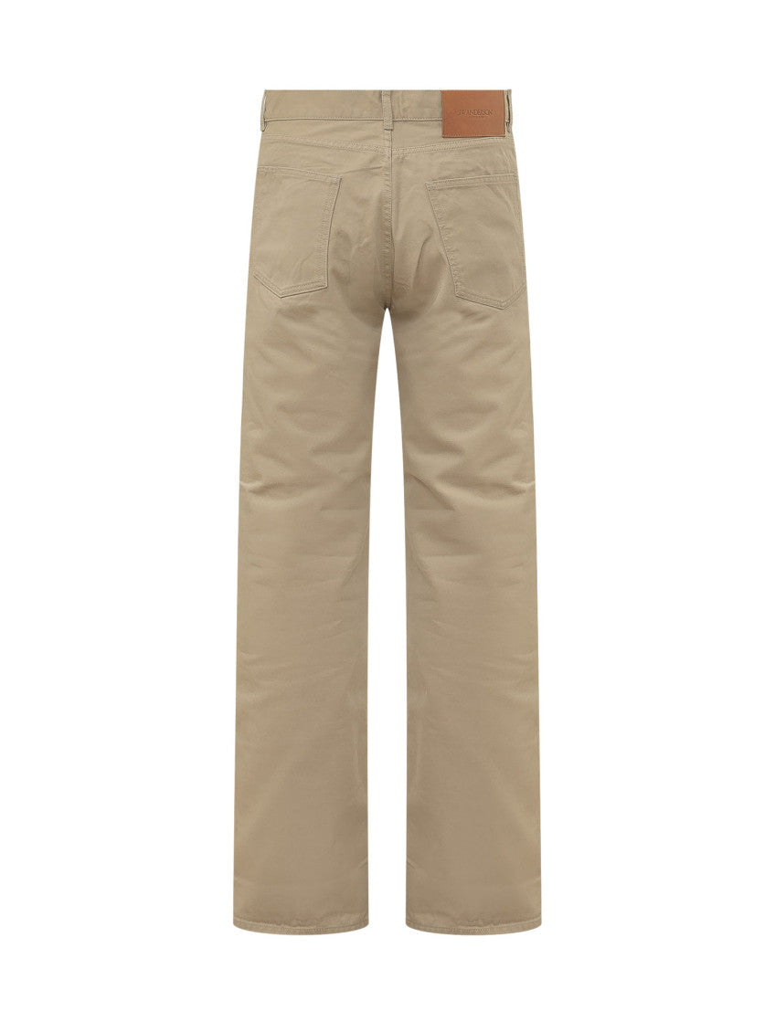 Beige Mid Rise Jeans 2