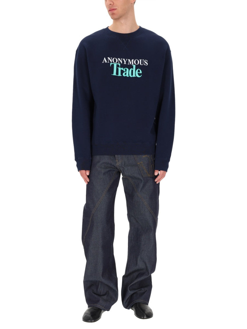 Navy Blue Graphic Sweatshirt 2