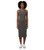 Grey Embellished Round Neck Midi Dress 1