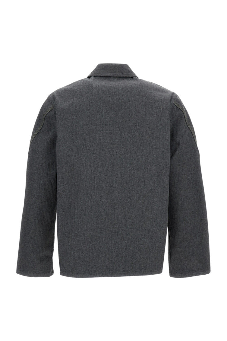 Grey Shirt Collar Jacket 2