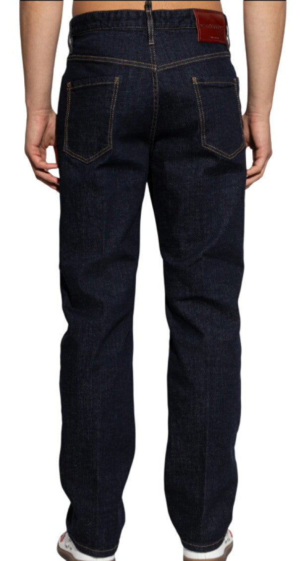 Dark Blue Regular Jeans 2