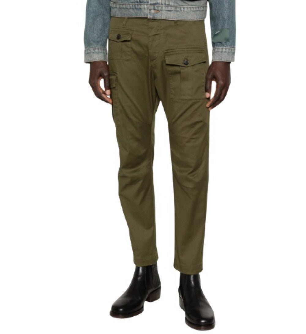 Green Regular Cargo Pants 2
