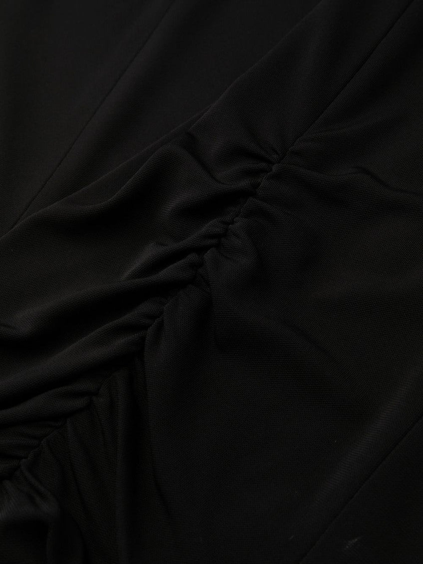 Black Round Neck Mini Dress 5