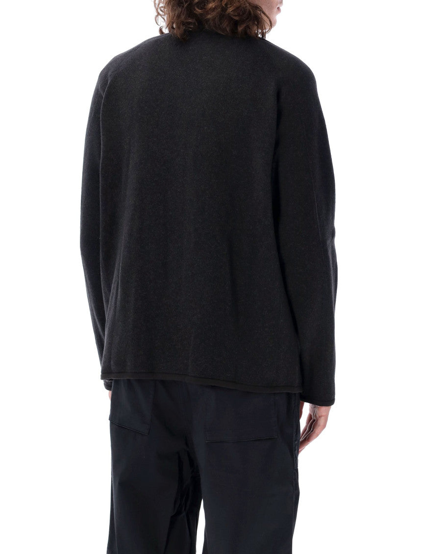 Black Mock Collar Jacket 2
