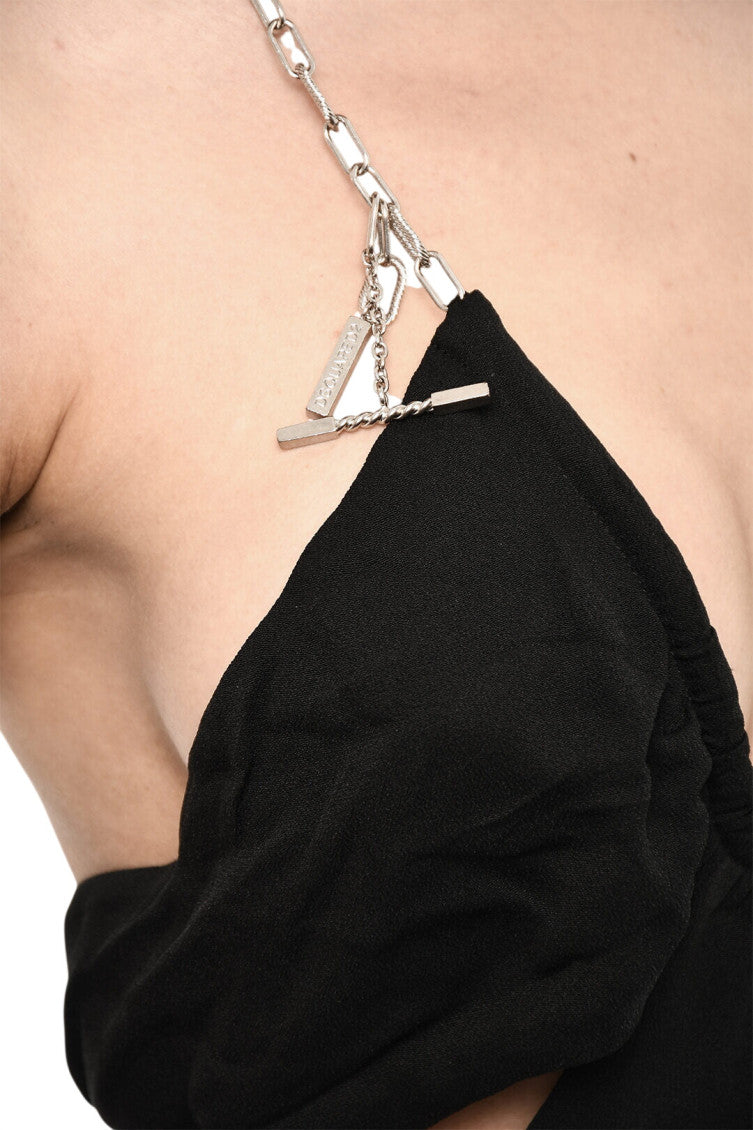 Black Halter Neck Maxi Dress 3