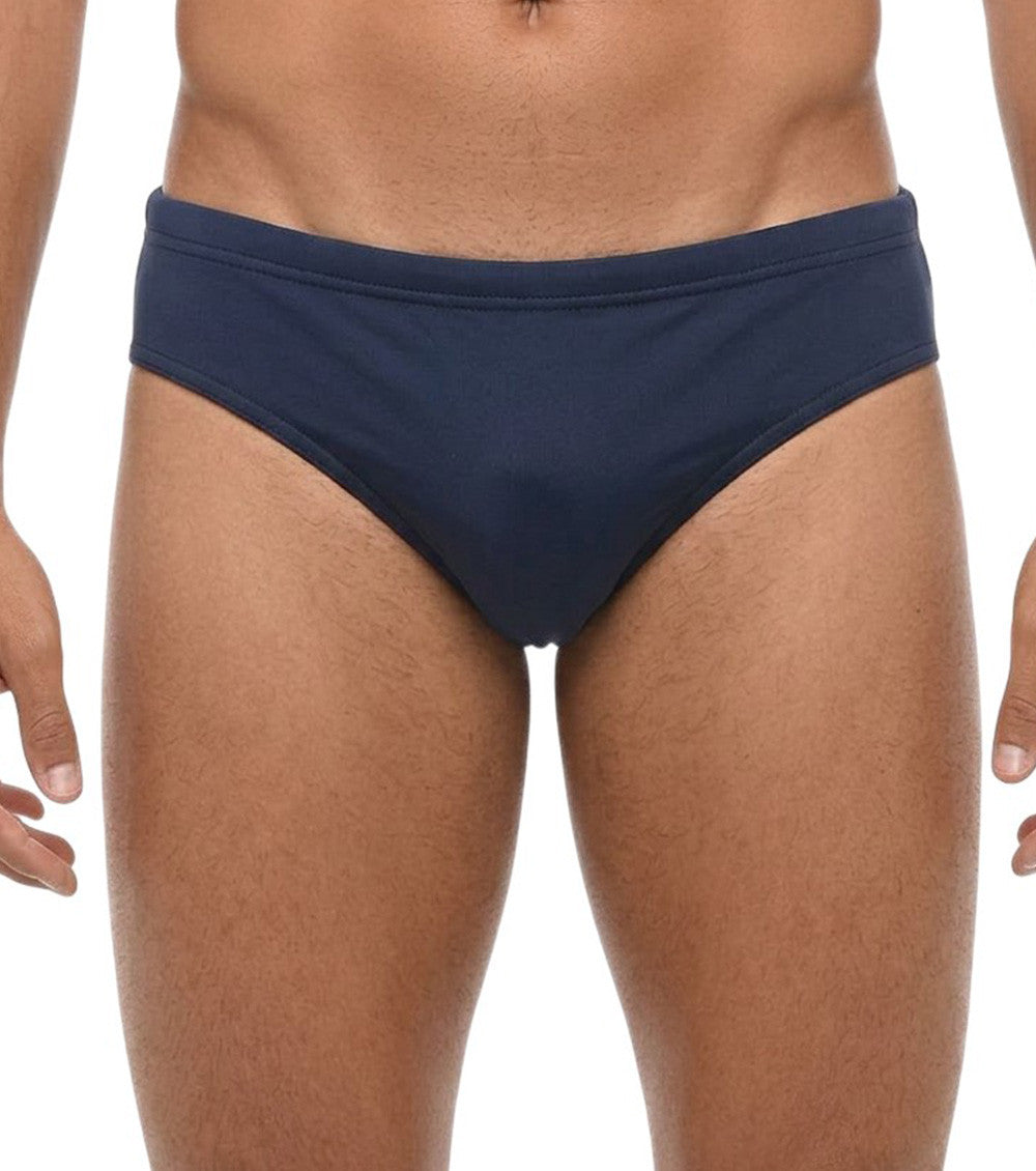 Blue Solid swim Brief 1