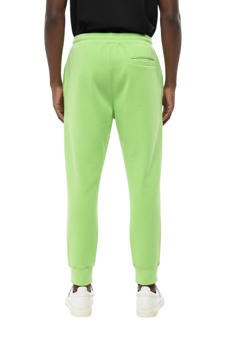 Green Tapered Logo Joggers 2