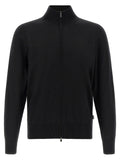 Black Zip-Up Cardigan 1