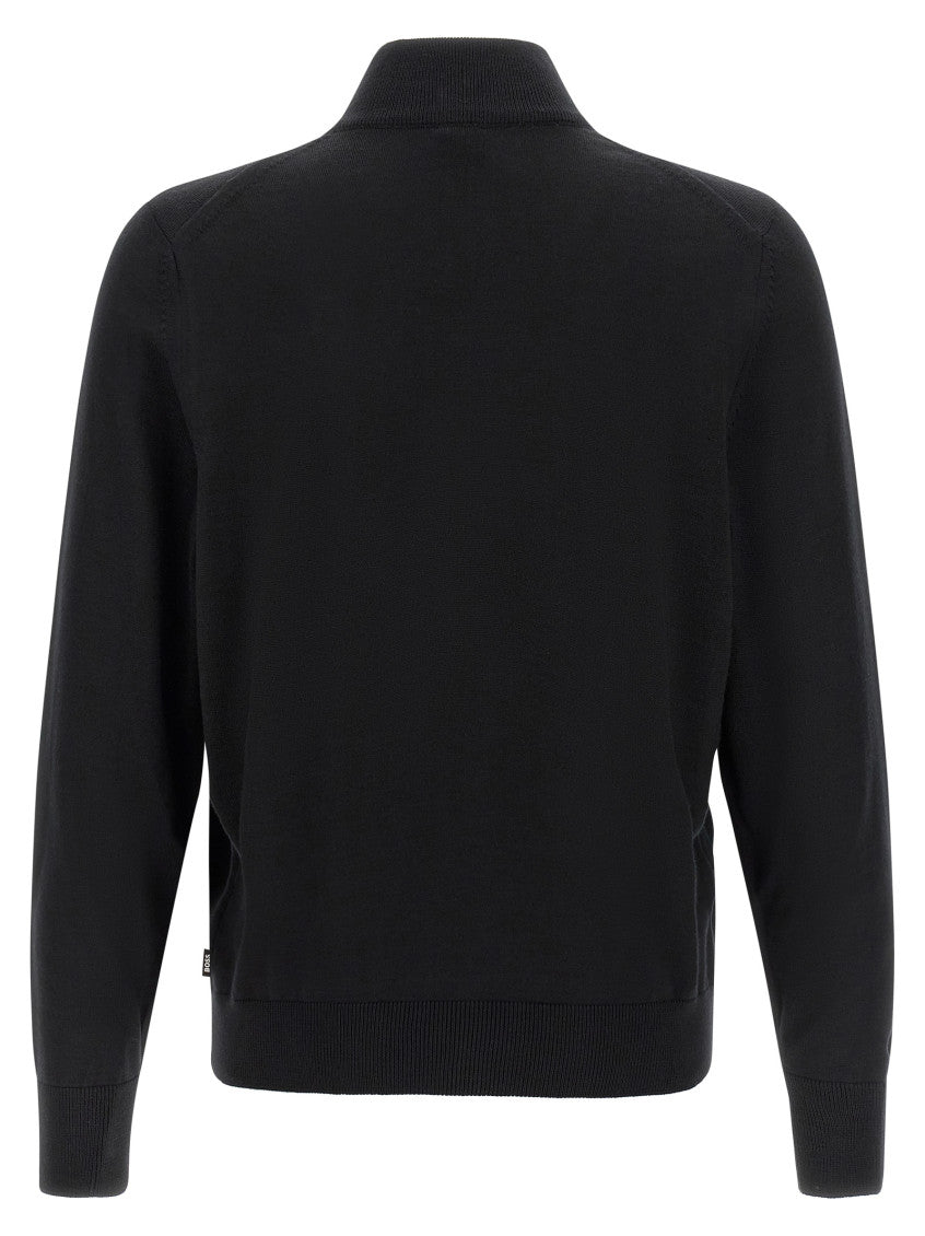 Black Zip-Up Cardigan 2