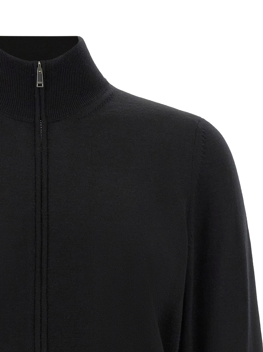 Black Zip-Up Cardigan 3