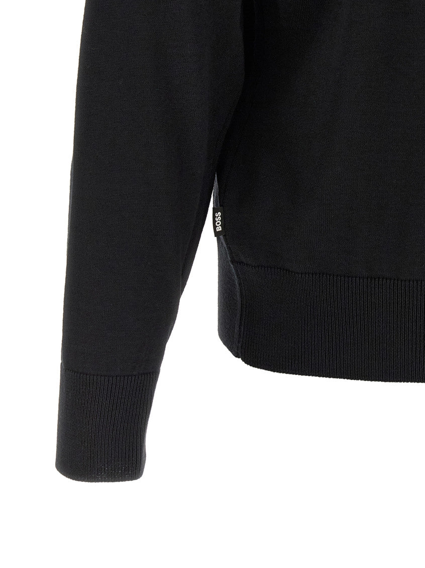 Black Zip-Up Cardigan 4