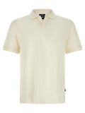 Off White Solid Polo 1