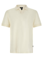 Off White Solid Polo 1