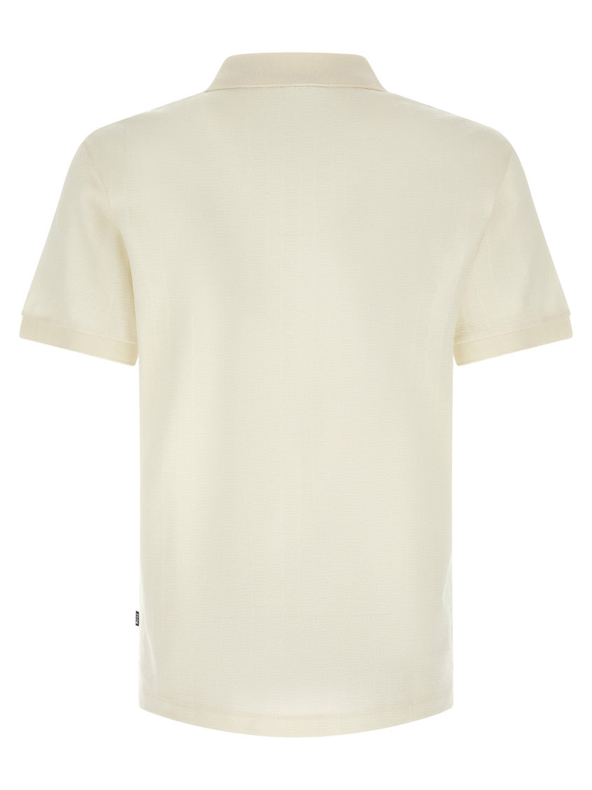 Off White Solid Polo 2