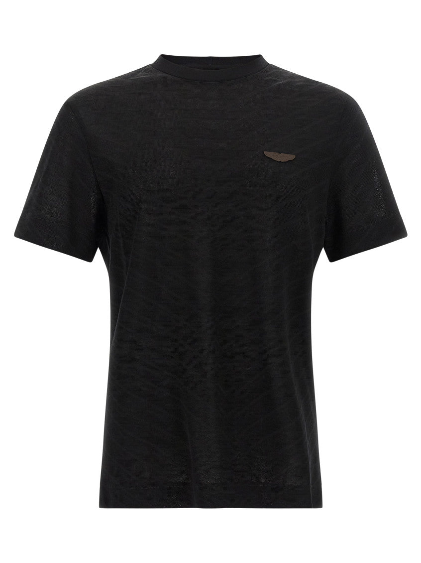 Black Crew Neck T-Shirt 1