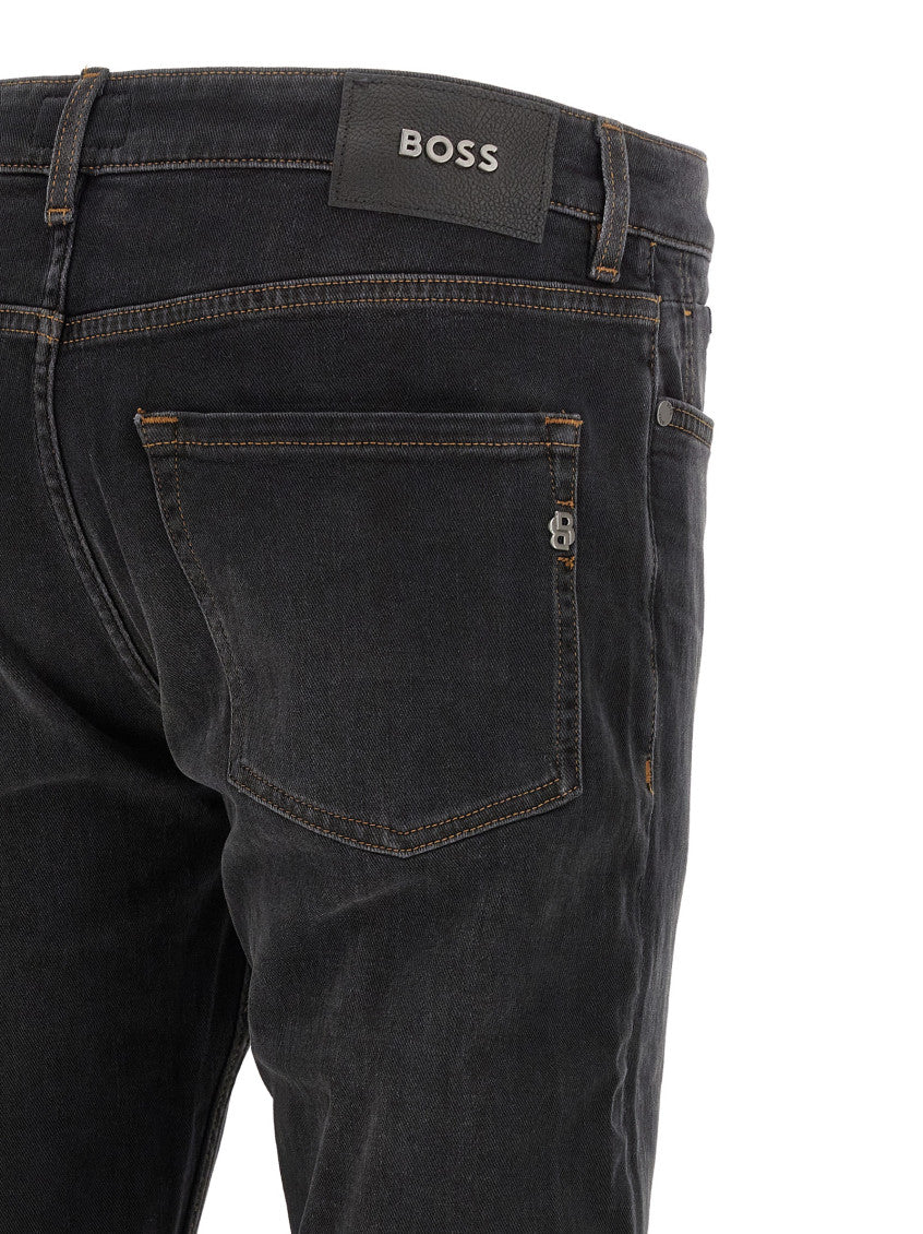 Black Mid Rise Jeans 4