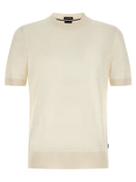 Off White Solid T-Shirt 1
