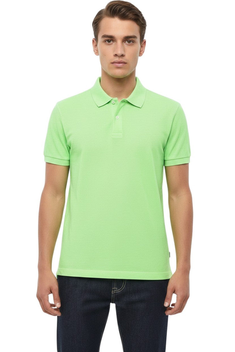 Green Shirt Collar Polo 1
