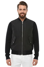 Black Solid Sleeveless Jacket 1