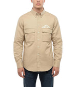 Beige Regular Logo Shirt 1