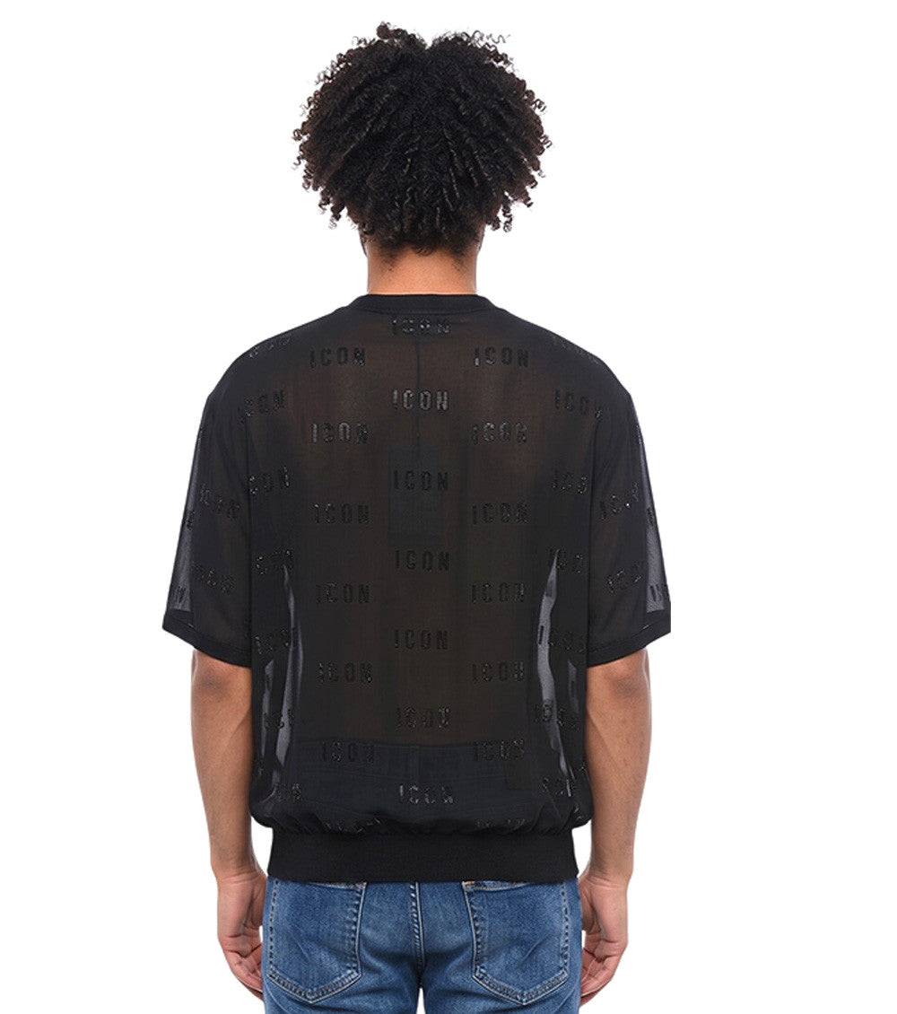 Black Crew Neck T-Shirt 2