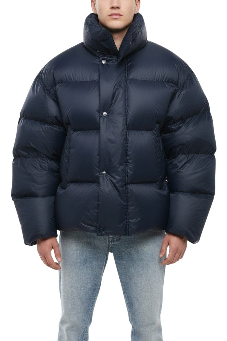 Blue Quilted Oversized Jacket 1