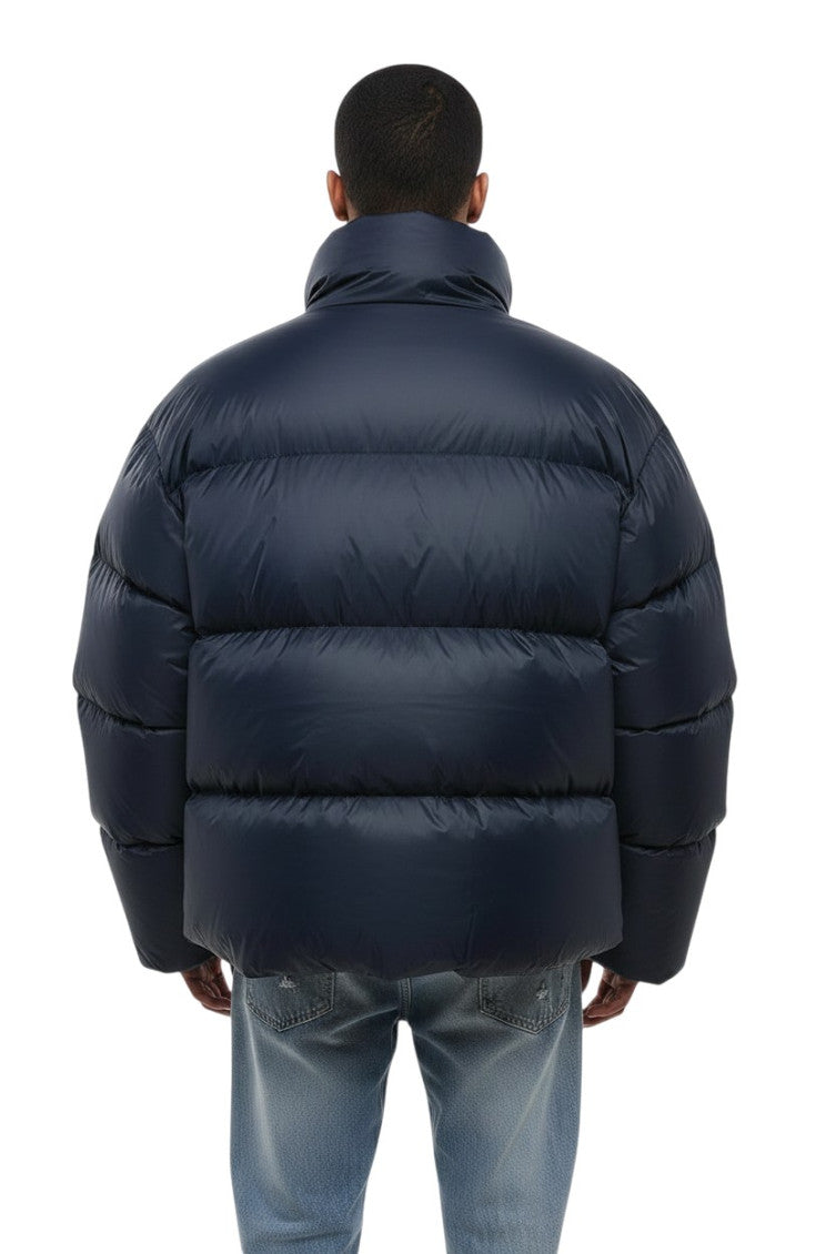 Blue Quilted Oversized Jacket 2