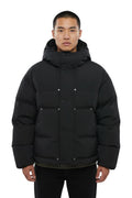 Black Quilted Hood Jacket 1